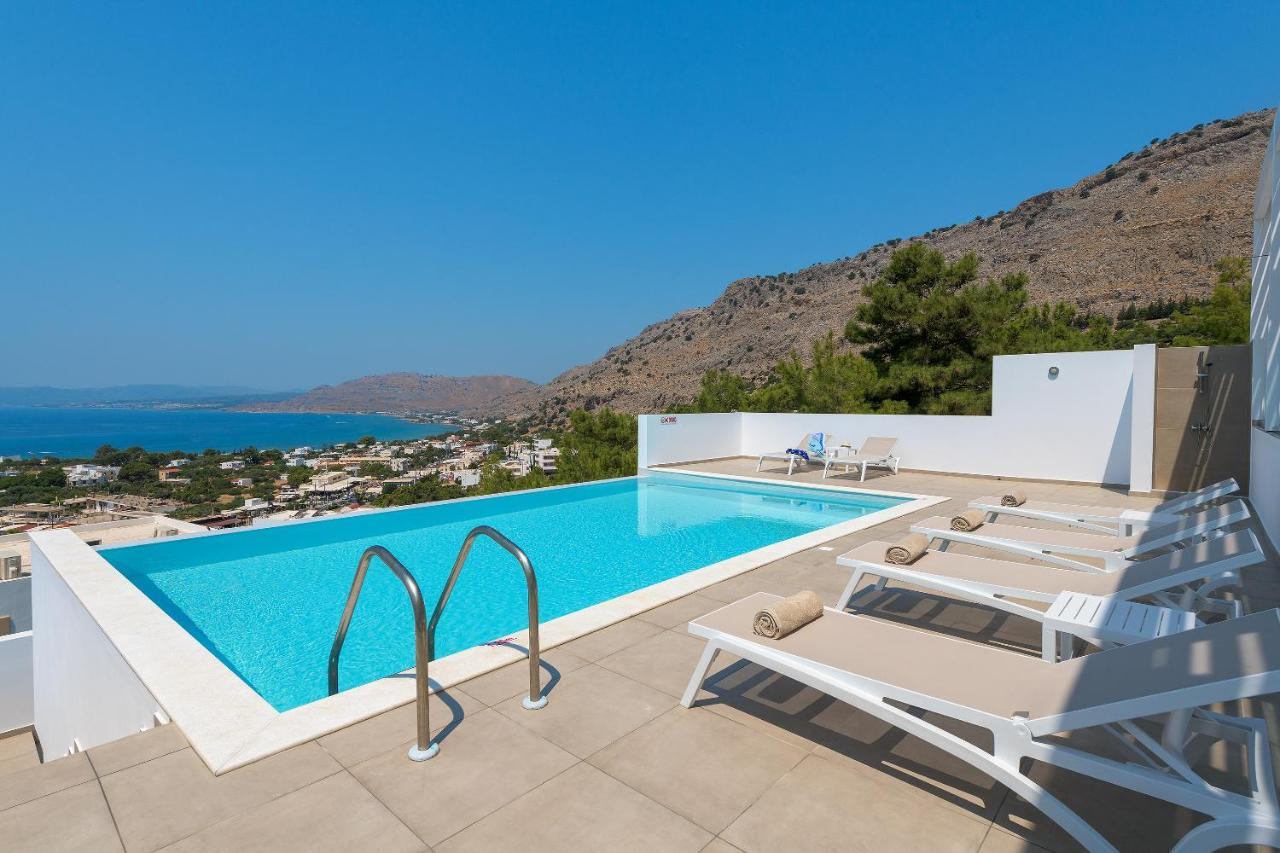 Villa Allegra With Pool In Pefkos, Lindos Area Pefki Kültér fotó
